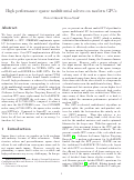 Cover page: High performance sparse multifrontal solvers on modern GPUs