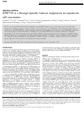 Cover page: ZNF750 is a lineage-specific tumour suppressor in squamous cell carcinoma