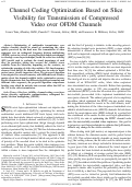 Cover page: Channel Coding Optimization Based on Slice Visibility for Transmission of Compressed Video over OFDM Channels