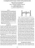 Cover page: Learning hierarchical categories in deep neural networks