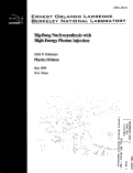 Cover page: Big-bang nucleosynthesis with high-energy photon injection