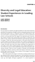 Cover page: Diversity and Legal Education: Student Experiences in Leading Law Schools