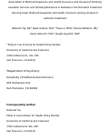 Cover page: Association of Medicaid Expansion and Health Insurance with Receipt of Smoking Cessation Services and Smoking Behaviors in Substance Use Disorder Treatment