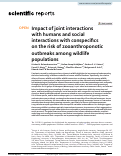 Cover page: Impact of joint interactions with humans and social interactions with conspecifics on the risk of zooanthroponotic outbreaks among wildlife populations.