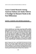 Cover page: Cancer Control Research Among American Indians and Alaska Natives: A Paradigm for Research Needs in the Next Millennium
