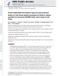 Cover page: Dichlorodiphenyltrichloroethane exposure and anogenital distance in the Venda Health Examination of Mothers, Babies and their Environment (VHEMBE) birth cohort study, South Africa