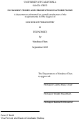 Cover page: Economic Crises and Production Factors Flows