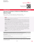 Cover page: Clinicians' Perspectives on Racism and Black Women's Maternal Health.