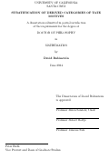 Cover page: Stratification of Derived Categories of Tate Motives