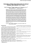 Cover page: Evaluation of daily home spirometry for school children with asthma: new insights.