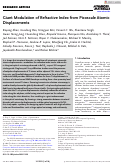 Cover page: Giant Modulation of Refractive Index from Picoscale Atomic Displacements