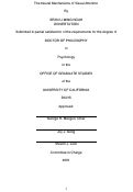 Cover page: The Neural Mechanisms of Visual Attention