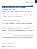 Cover page: Impaired incretin homeostasis in non-diabetic moderate to severe chronic kidney disease