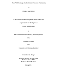 Cover page: Food Web Ecology of a Leafminer-Parasitoid Community