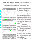 Cover page: Robust Deep Sensing Through Transfer Learning in Cognitive Radio