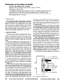 Cover page: Performance of two helium ion diodes