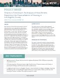 Cover page: Tenants in Foreclosure: An Analysis of How Renters Experience the Financialization of Housing in Los Angeles County