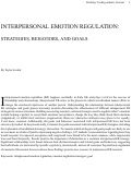 Cover page: Interpersonal Emotion Regulation: Strategies, Behaviors, and Goals