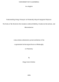 Cover page of Understanding Charge Transport in Chemically Doped Conjugated Polymers: The Roles of the Dielectric Environment, Ambient Stability, Counterion Interactions, and Microstructure