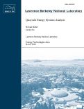 Cover page: Quayside Energy System Analysis