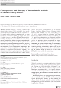 Cover page: Consequences and therapy of the metabolic acidosis of chronic kidney disease