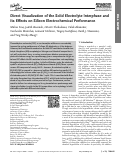 Cover page: Direct Visualization of the Solid Electrolyte Interphase and Its Effects on Silicon Electrochemical Performance