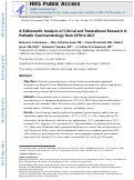 Cover page: A Bibliometric Analysis of Clinical and Translational Research in Pediatric Gastroenterology From 1970 to 2017