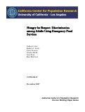Cover page: Hungry for Respect: Discrimination among Adults Using Emergency Food Services