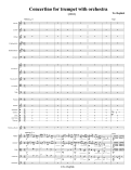 Cover page: Concertino for trumpet with orchestra