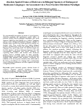 Cover page: Absolute Spatial Frames of Reference in Bilingual Speakers of EndangeredRyukyuan Languages: An Assessment via a Novel Gesture Elicitation Paradigm