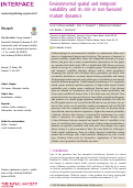 Cover page: Environmental spatial and temporal variability and its role in non-favoured mutant dynamics