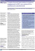 Cover page: Couples-focused intervention to improve engagement in HIV care: protocol for a randomised controlled trial