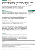 Cover page: Association of Higher Ocrelizumab Exposure With Reduced Disability Progression in Multiple Sclerosis