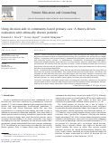 Cover page: Using decision aids in community-based primary care: A theory-driven evaluation with ethnically diverse patients