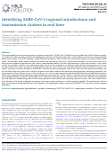 Cover page: Identifying SARS-CoV-2 regional introductions and transmission clusters in real time