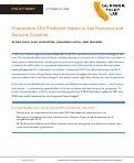 Cover page of Proposition 25’s Predicted Impact in San Francisco and Sonoma Counties