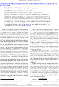 Cover page: Temperature induced single domain-vortex state transition in sub-100 nm Fe nanodots