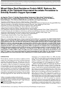 Cover page: Wheat Stripe Rust Resistance Protein WKS1 Reduces the Ability of the Thylakoid-Associated Ascorbate Peroxidase to Detoxify Reactive Oxygen Species