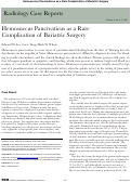 Cover page: Hemosuccus Pancreaticus as a Rare Complication of Bariatric Surgery