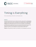 Cover page of Timing is Everything: A New Way to Estimate Strategic Behavior