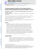 Cover page: Increased subjective experience of non-target emotions in patients with frontotemporal dementia and Alzheimer's disease.