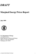 Cover page: Marginal energy prices report