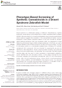 Cover page: Phenotype-Based Screening of Synthetic Cannabinoids in a Dravet Syndrome Zebrafish Model
