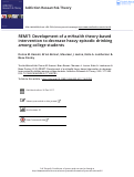 Cover page: REMIT: Development of a mHealth theory-based intervention to decrease heavy episodic drinking among college students