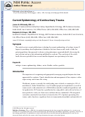 Cover page: Current Epidemiology of Genitourinary Trauma