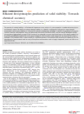 Cover page: Efficient first-principles prediction of solid stability: Towards chemical accuracy