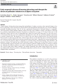 Cover page: Early snowmelt advances flowering phenology and disrupts the drivers of pollinator visitation in an alpine ecosystem