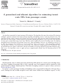 Cover page: A generalized and efficient algorithm for estimating transit route ODs from passenger counts