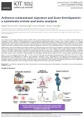Cover page of Airborne contaminant exposure and bone development: a systematic review and meta-analysis