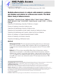 Cover page: Multisite atherosclerosis in subjects with metabolic syndrome and diabetes and relation to cardiovascular events: The Multi-Ethnic Study of Atherosclerosis.